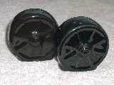 Wagonwheel Millennium shakers glazed black